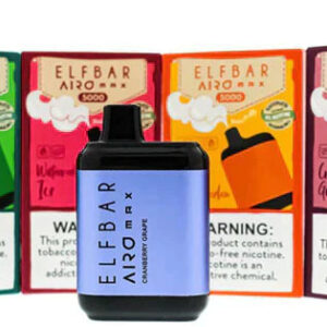 elf bar airo max 5000 puffs bold 50 cranberry grape
