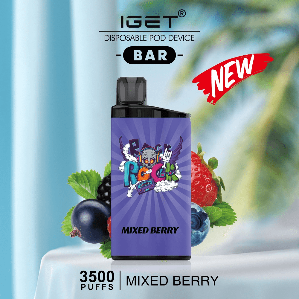 iget bar mixed berry 3500 puffs disposable vape iget bar mixed berry 3500 puffs disposable vape