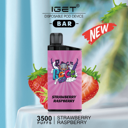 iget bar strawberry raspberry 3500 puffs disposable vape iget bar strawberry raspberry 3500 puffs disposable vape