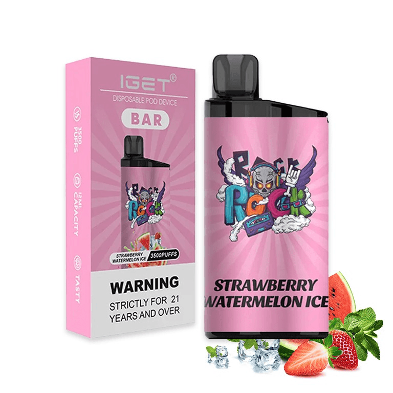iget bar strawberry watermelon ice 3500 puffs disposable vape iget bar strawberry watermelon ice 3500 puffs disposable vape