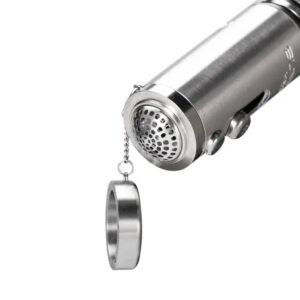 the sunakin sunpipe h2og stainless steel & glass waterpipe