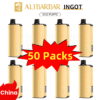 Alibarbar Ingot 9000 puffs-50 pack Multiple flavors(Ship from China) import placeholder for 40821