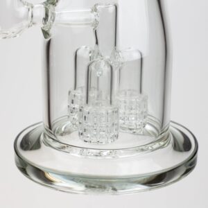 17.5 inches h2o glass water bong with shower head percolator