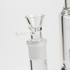 17.5 inches h2o glass water bong with shower head percolator