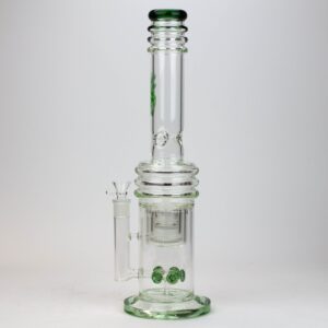 17 inches h2o glass water bong with double layer honeycomb