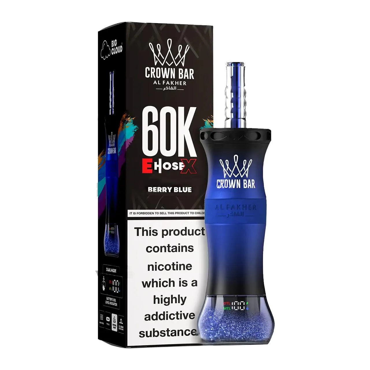 al fakher crown bar e hose x 60k puffs 10 packs (shipped from overseas) al fakher crown bar e hose x 60k puffs 10 packs (shipped from overseas)