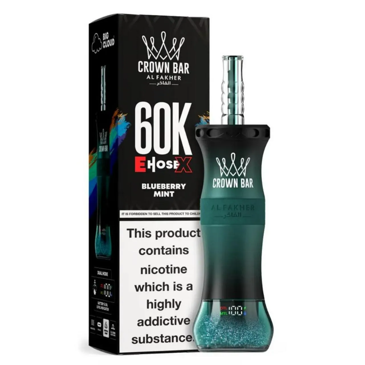 al fakher crown bar e hose x 60k puffs 10 packs (shipped from overseas) al fakher crown bar e hose x 60k puffs 10 packs (shipped from overseas)