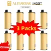 Alibarbar Ingot 9000 puffs-3 pack Multiple flavors import placeholder for 4052